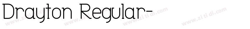 Drayton Regular字体转换